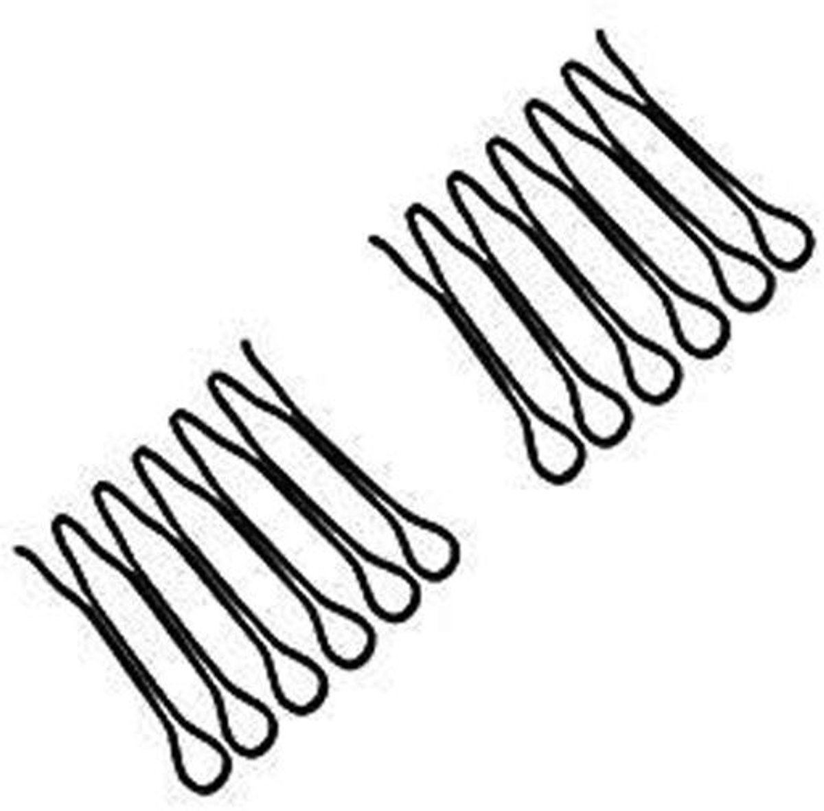 Dailygoods- Haarclip U-vormig - Onzichtbare Haaraccessoire - Haarclip voor Pony - 2 Stuks - Lichtgewicht - Stevige Bevestiging