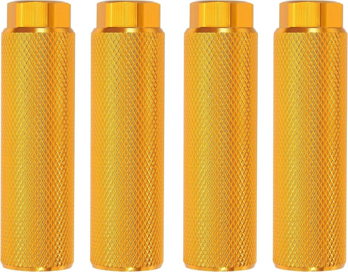 Fietspennen - Voetsteunen Fiets - Extra Ondersteuning - Aluminiumlegering - 3/8 Inch - Geel