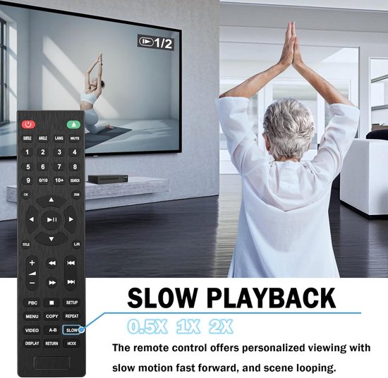 Compacte DVD Speler met HDMI - Full HD 1080P DVD Player - Regiovrij - USB Aansluiting - Geschikt voor Smart TV en Geluidssysteem — afbeelding 3