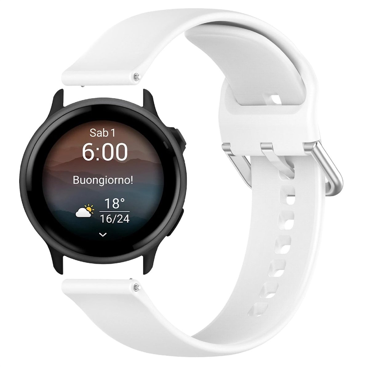 VLEMICO - Zachte Siliconen Horlogeband 20 mm voor Smartwatch