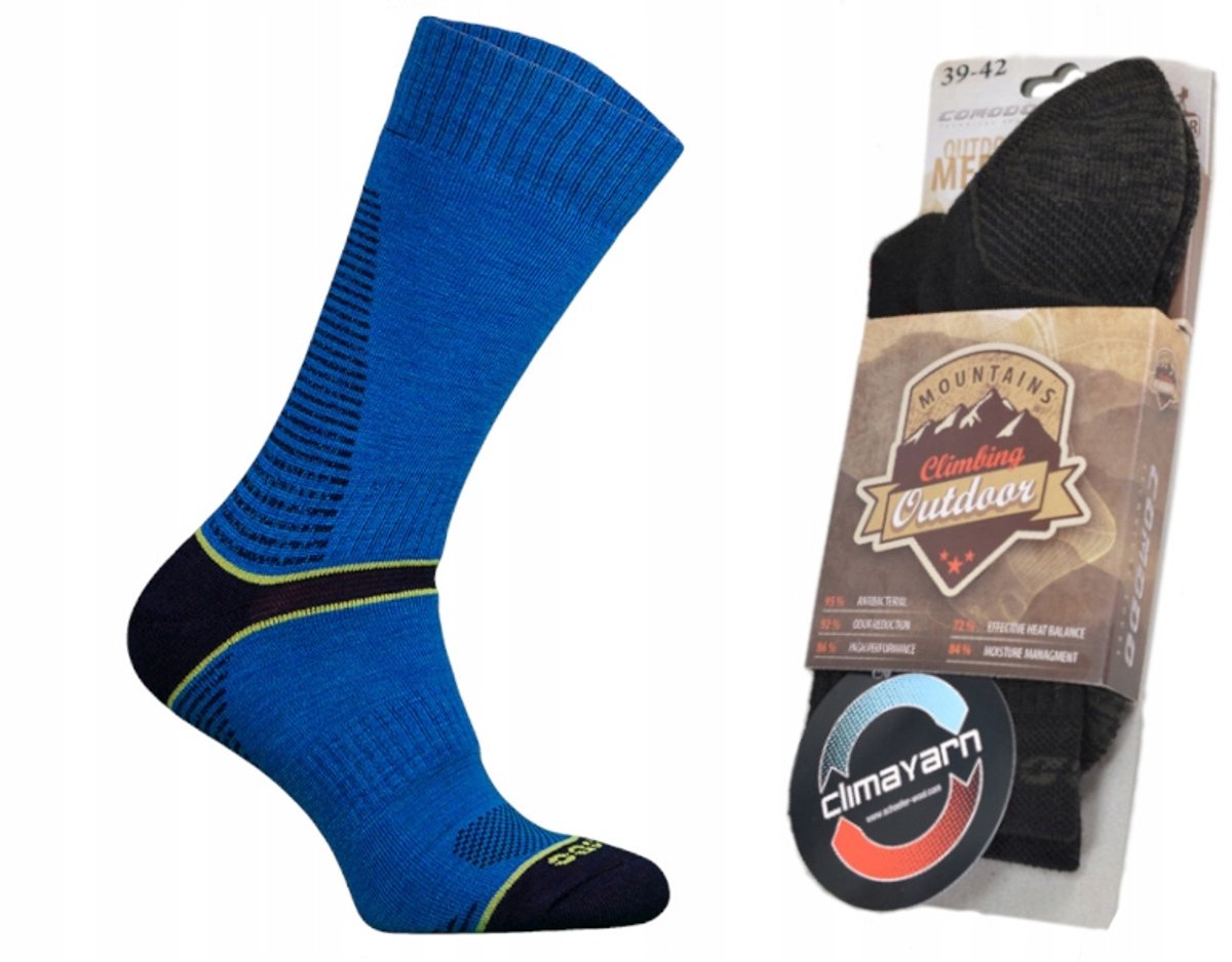 Comodo TR8 Trekking Sokken 50% Merino Wol Warm & Ademend Blauw