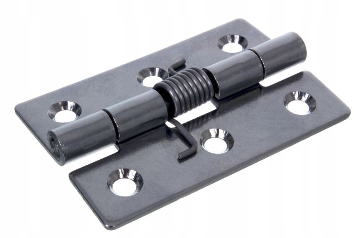RVS Scharnier Zelfsluitend met Veer 75x52x2.0 mm