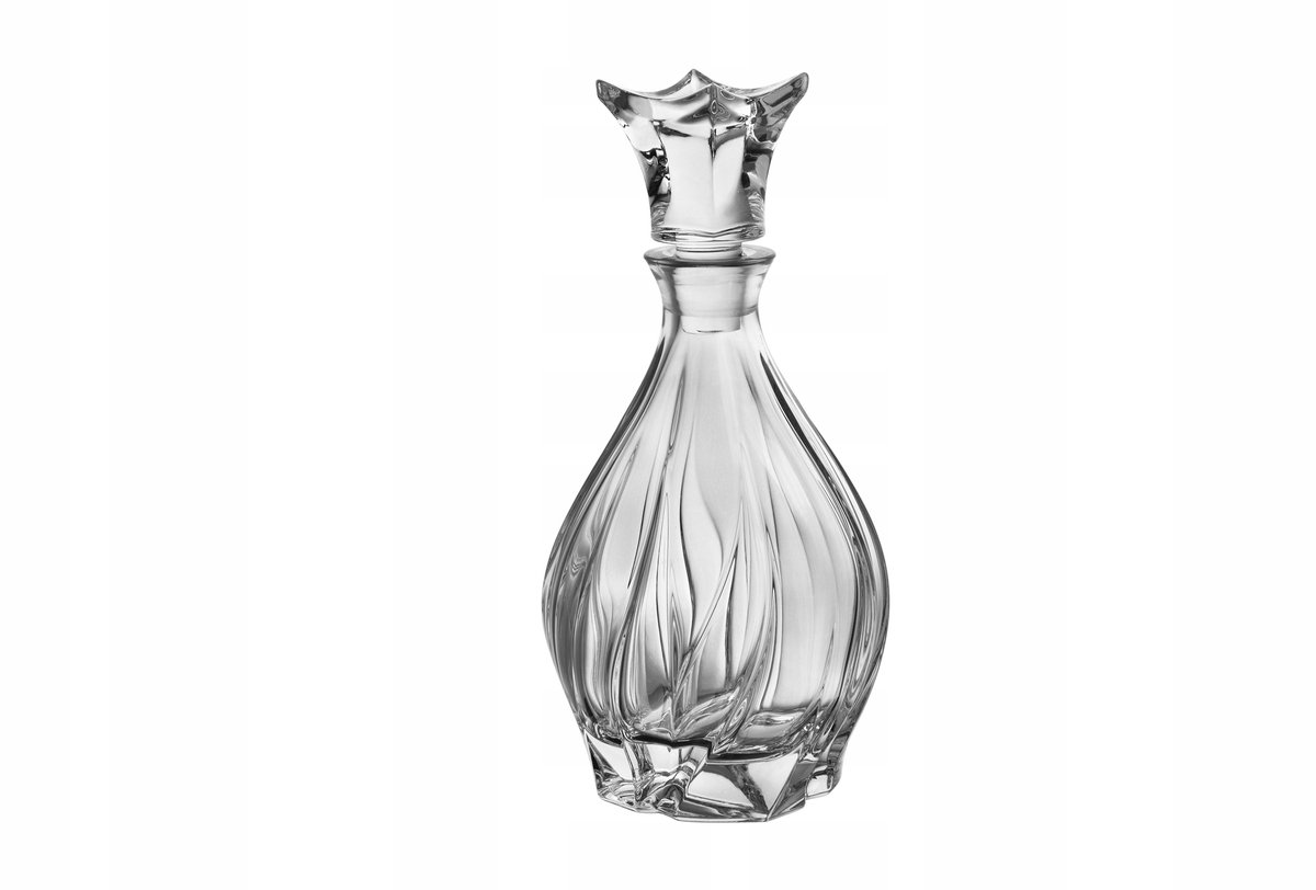 Boheemse bromelia's kristallen karaf 700 ml - elegant en tijdloos