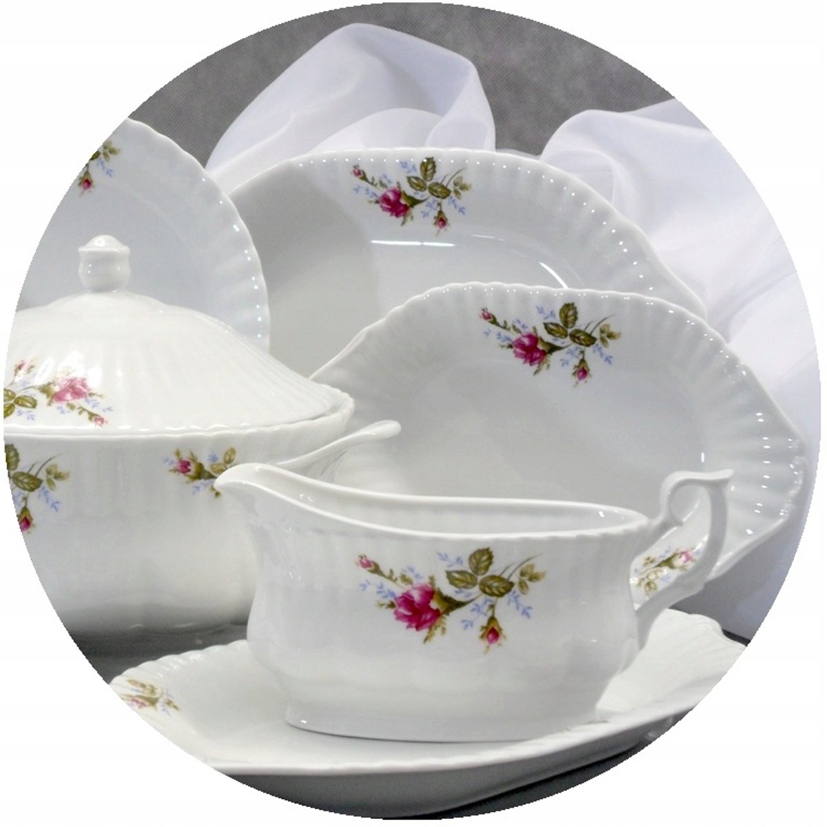 Ovaal Dienblad 28 cm Iwona Wit - Kwaliteitsporselein