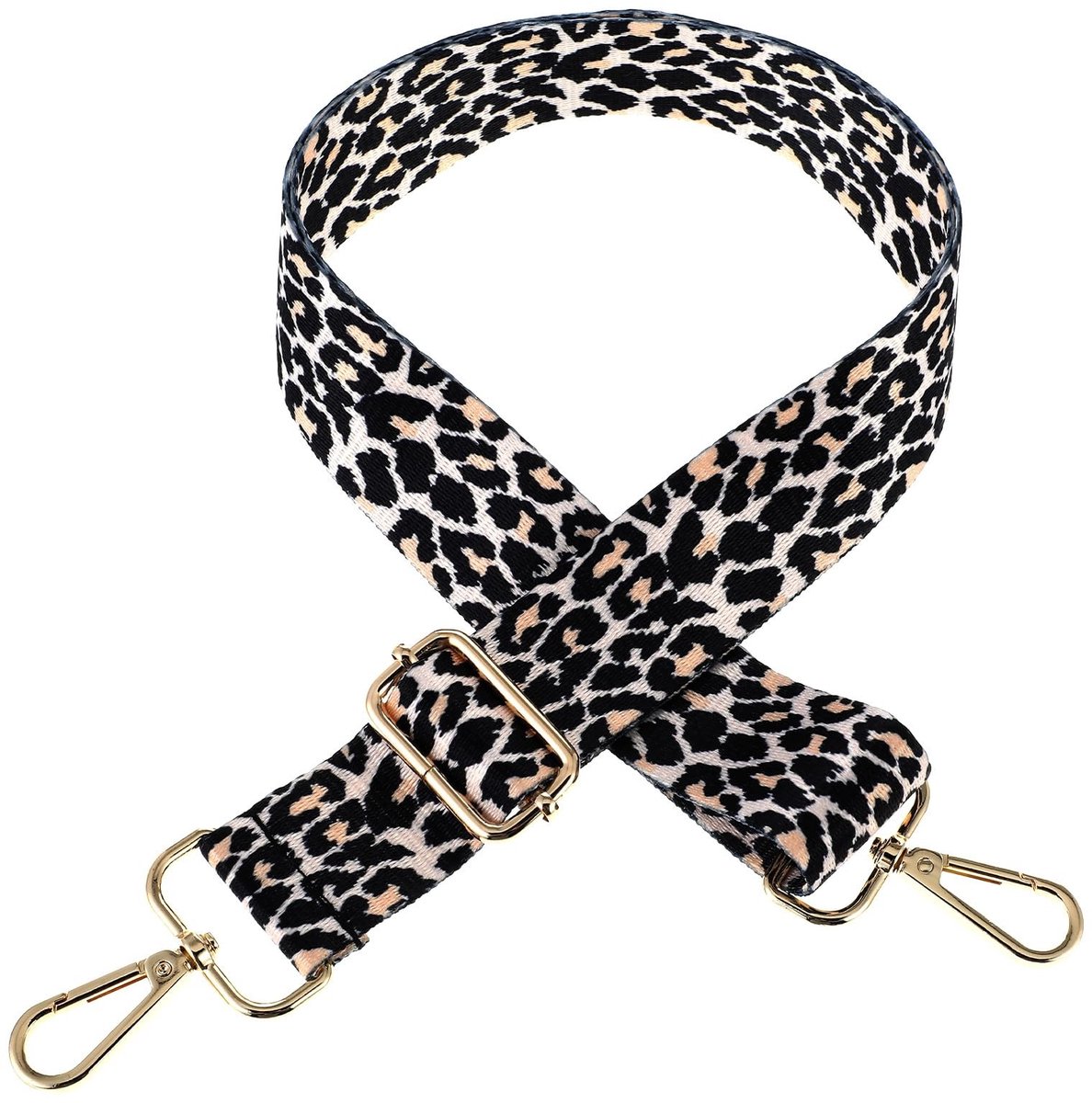 Dailygoods- Tasriem Verstelbaar - Schouderriem - Luipaardpatroon - Tassenriem - Breedte 3,8 cm - Comfortabele schouderband