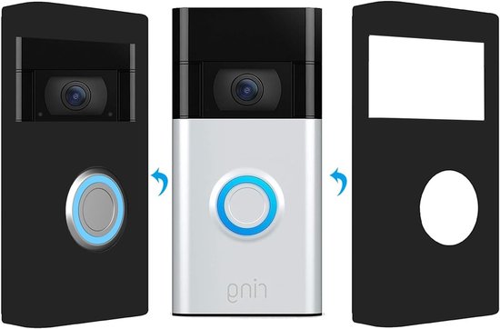 Weerbestendige silicone hoes voor batterij deurbel, geschikt voor Ring Video Doorbell Plus en 2e generatie - Bescherming, duurzaamheid en stijl voor uw deurbel — afbeelding 5