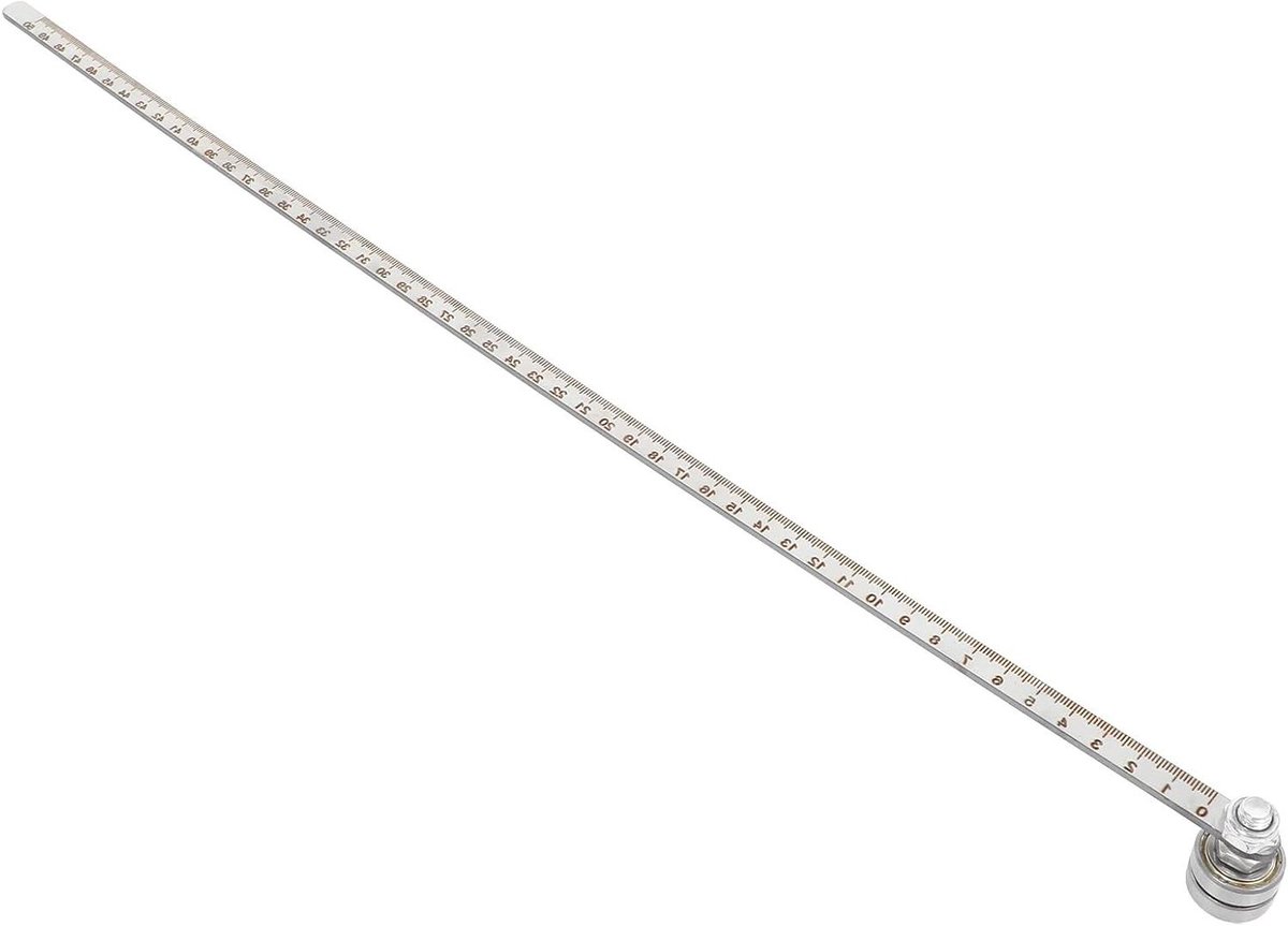 Cirkelzaag Geleiderail - Precisie Snijgeleider - Houtbewerking Rechte Sneden - Met Laser Liniaal - 54 cm Lengte - Zilver