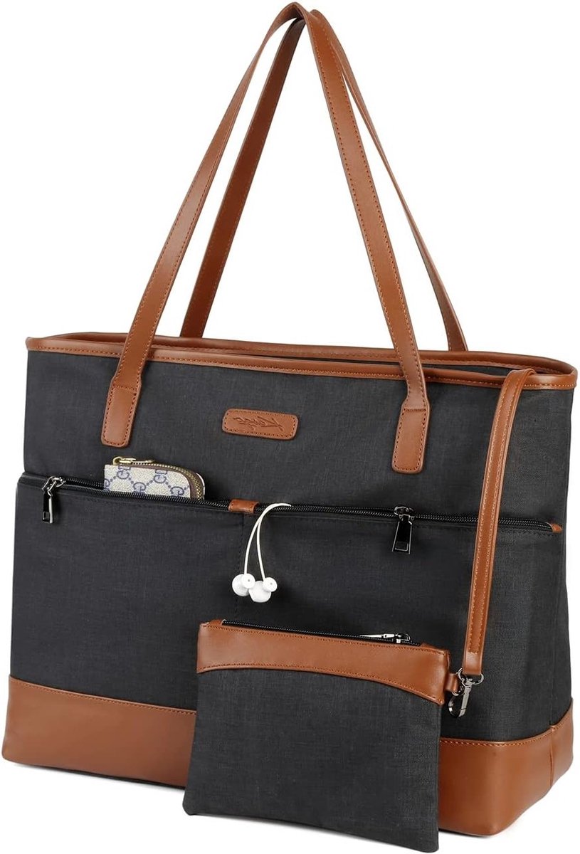 Waterbestendige Laptoptas voor Vrouwen - Grote Draagtas voor Werk en Reizen