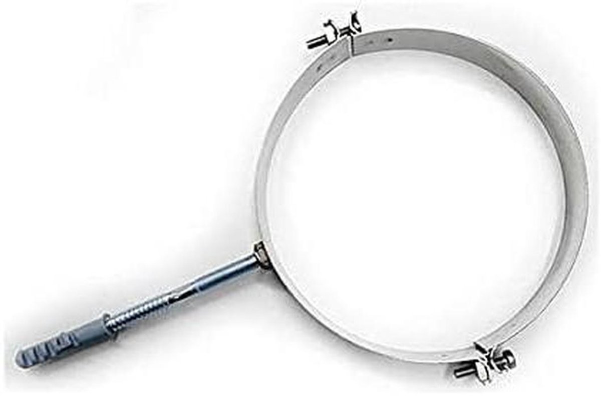 Wandhouder met kraag - Schoorsteen klem - Schoorsteen bevestigen - Roestvrij staal 316 - D