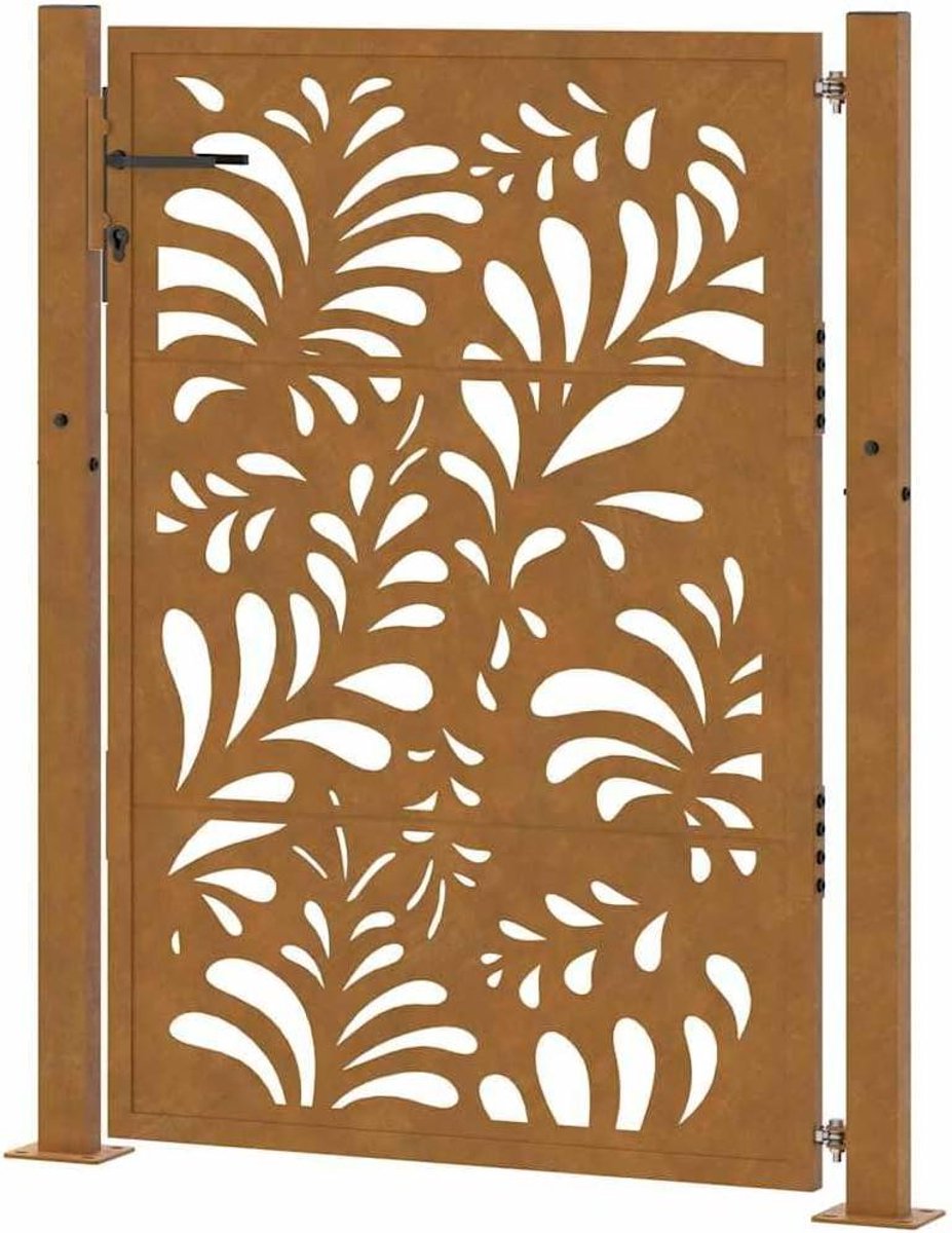 Poort | Hekdeur | Tuinpoort met golfontwerp 100x150 cm weervast staal