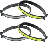 Broekklemmen fiets - TENZHVXI® - Sterk Reflecterend - Verstelbare Pasvorm - Duurzaam Elastisch Materiaal - Universele Maat - Voor Fietsen Hardlopen Wandelen