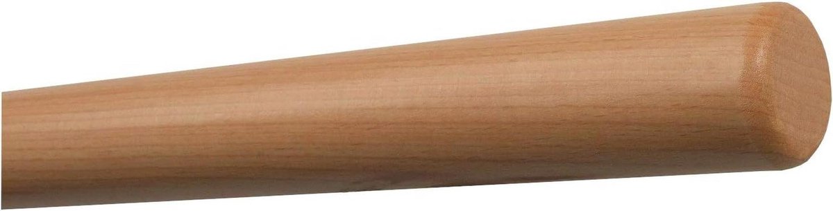 TIBU Beechwood handrail, handrail, 30-500 cm, wall handrail, wall stairs, rod, handle, length 150 cm, ends radius milled