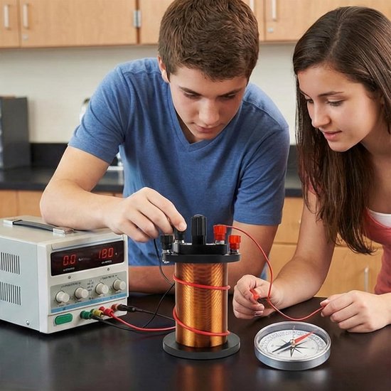 Elektromagnetische Spoel - Fysica Leerhulp - Klas Demonstratie - Inductie Principes Visualiseren - 300g Gewicht - Niet Gespecificeerd van Merkloos — afbeelding 2