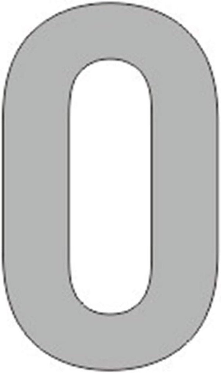 Huisnummer LED - Adresbord Verlicht - Aan huis - Drijvend - 5 inch - Geborsten Nikkel Wit