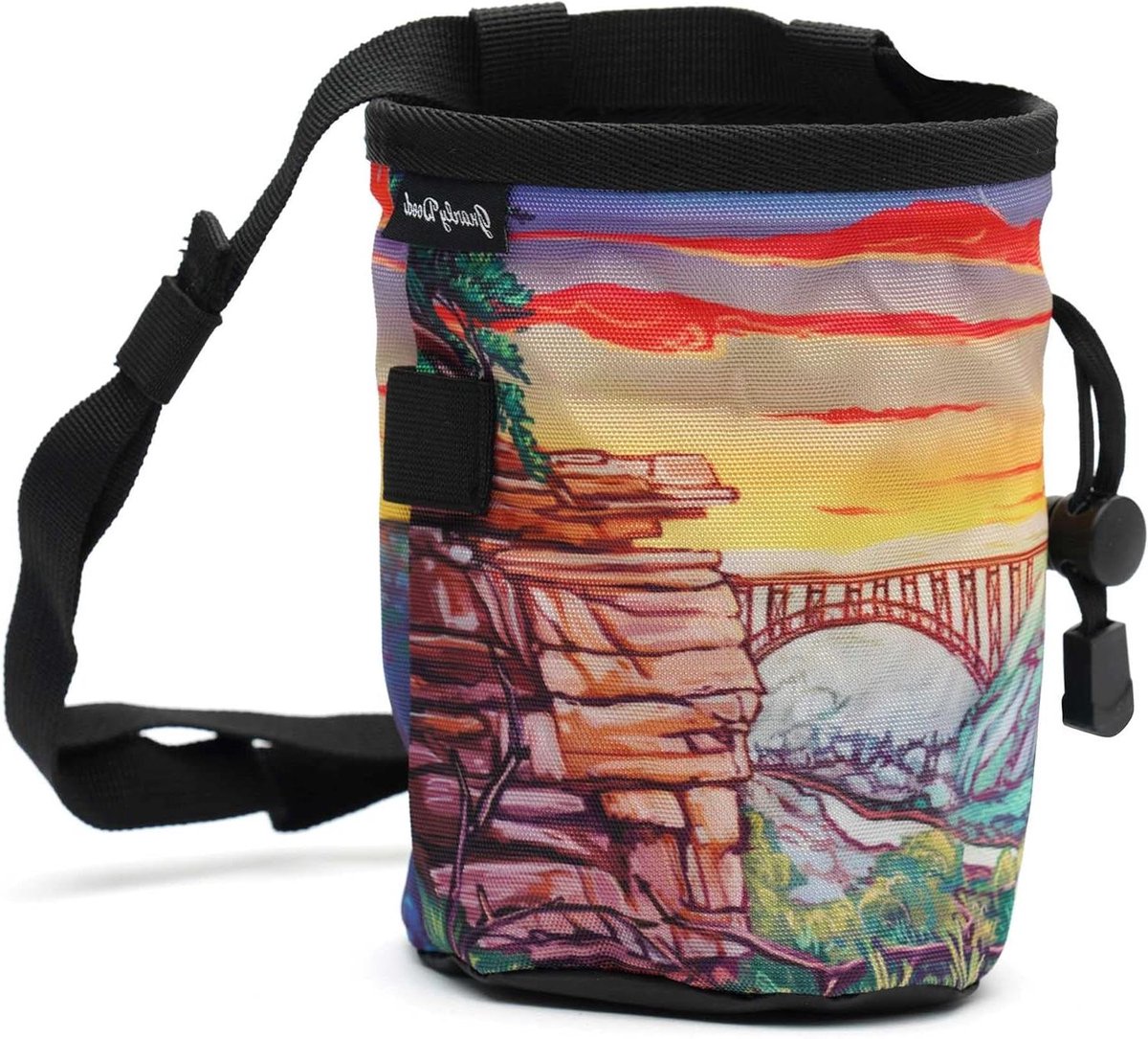 Krijtzak Klimmen - Kalkzak Boulderen - Outdoor Sport - Verstelbare Heupriem - 12.7 x 12.7 x 15.24 cm - Meerkleurig