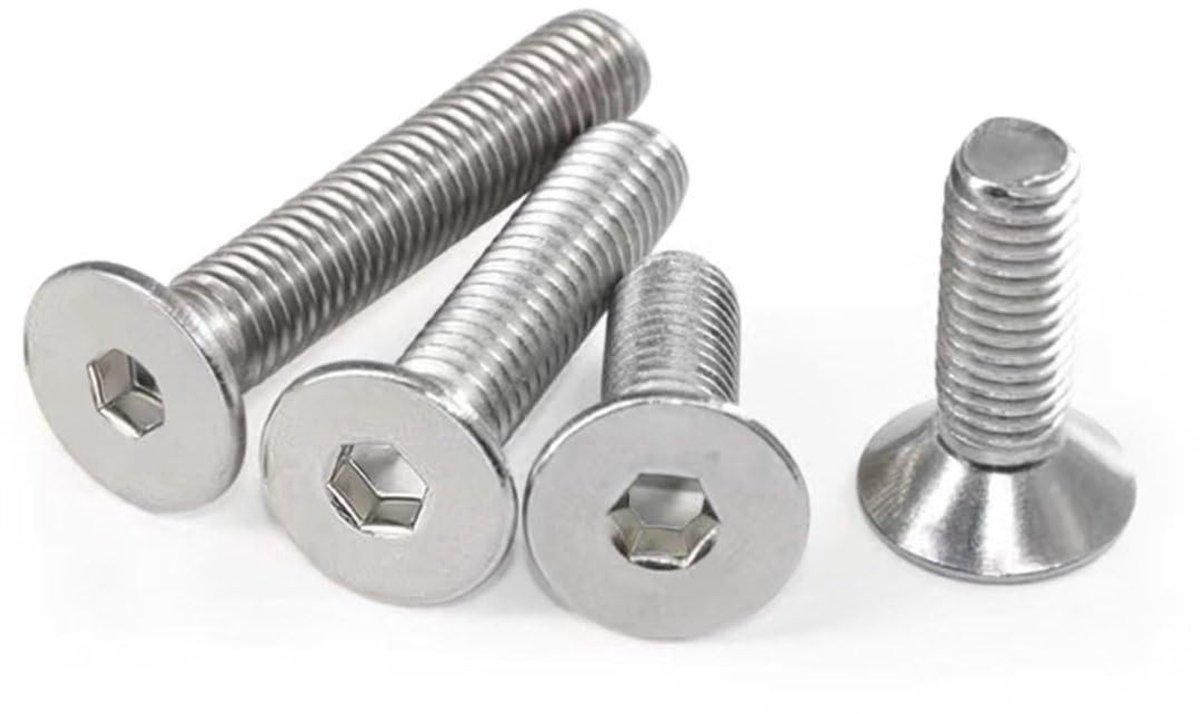 Set van 20 RVS verzonken schroeven M5 x 25 mm - Duurzaam, geschikt voor meubels, mechanische toepassingen en doe-het-zelf projecten