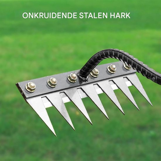 Kruidensteker - Onkruidverwijderaar - Tuin Onderhoud - Ergonomische Handgreep - 4-klauwen kop - Zilver van Merkloos	 — afbeelding 3