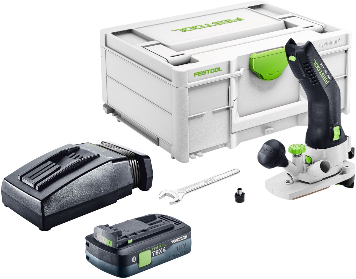 Festool MFKC 700 KA EB-Basic accu-module kantfrees 18 V 8 mm borstelloos + 1x accu 4,0 Ah + oplader + Systainer