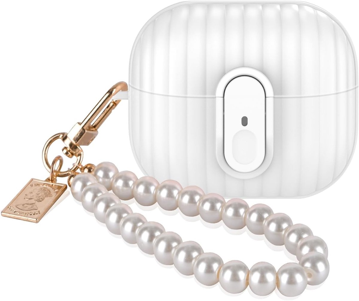 Pearl Beschermhoes voor Galaxy Buds 3 en Buds 3 Pro, Zacht TPU, Stofdicht, Schokbestendig en Krasbestendig Accessoire voor Dames