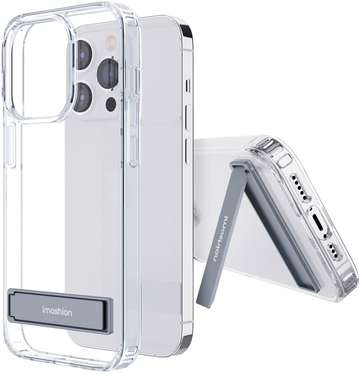 imoshion Hoesje - Geschikt voor Apple iPhone 13 Pro - Stand Backcover - Transparant