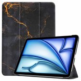 Housse de tablette iMoshion adaptée à l'iPad Air 13 pouces (2024) M2 - Bookcase à trois volets iMoshion Design - Zwart / Marbre noir