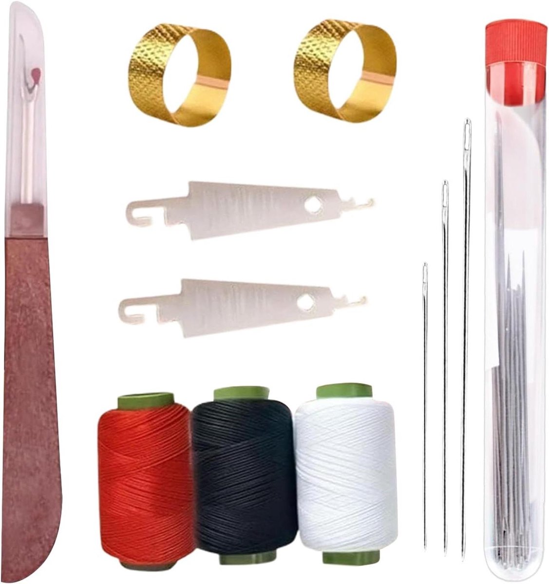 Naaipakket - Handwerkset - Kleding Repareren - 37 Delige Set - 20 x 15 x 3 cm - Grijs