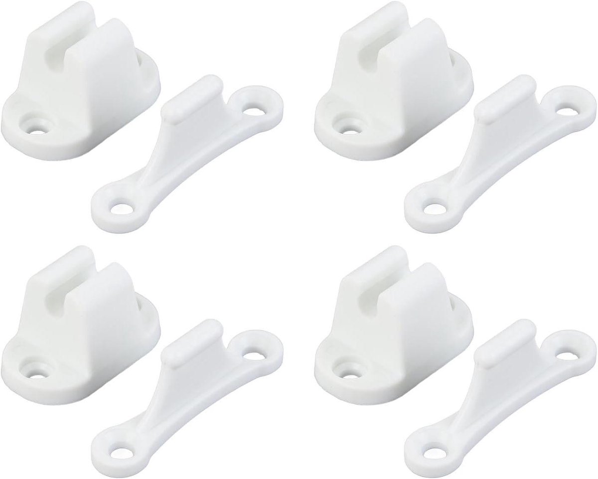 Deurhouder Nylon - Deurstopper Caravan - Open Deuren Houden - Hittebestendig Materiaal - 3-35 mm Deurdikte - Zwart