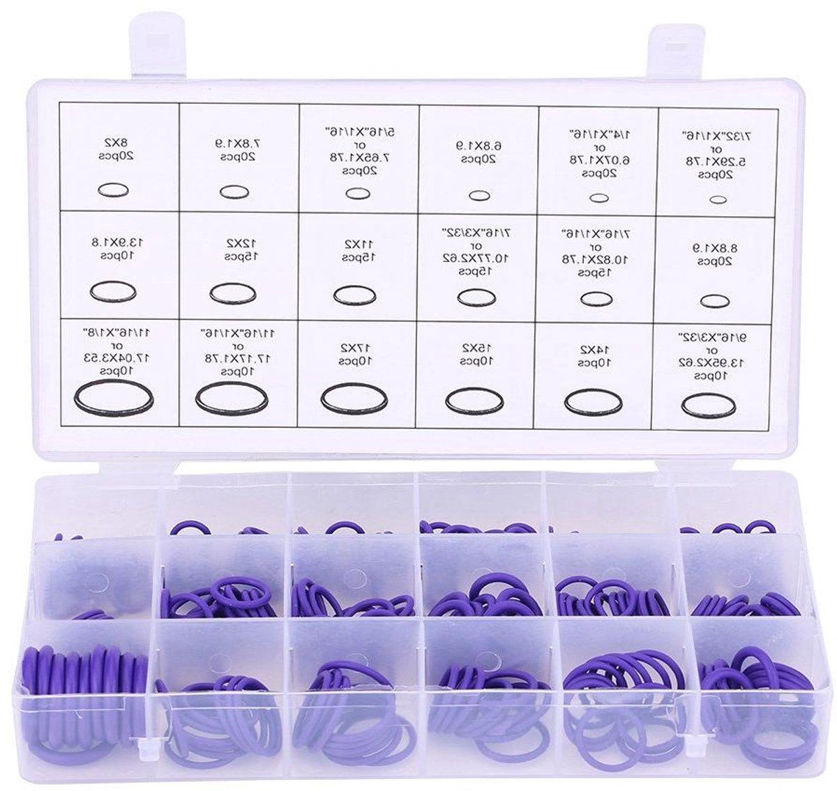 Afichtingsset - O-ring set - Auto reparatie - Rubberen afdichting - 22 mm diameter - Zwart goud