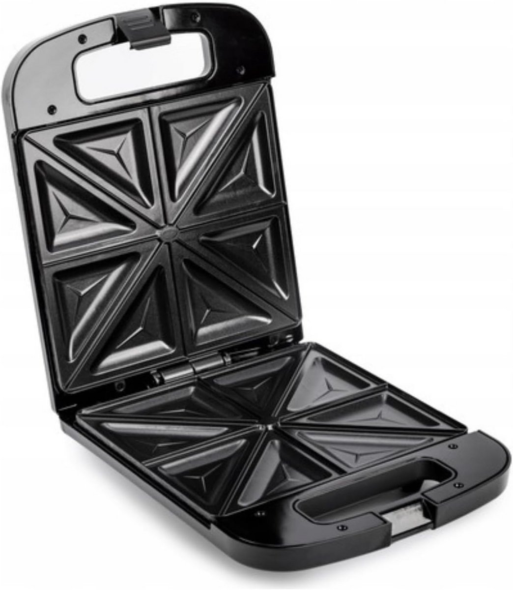 Elektrische Sandwichtoaster - Tosti-ijzer - Snelle Maaltijden - XXL Capaciteit - 4 Sandwiches - Zwart