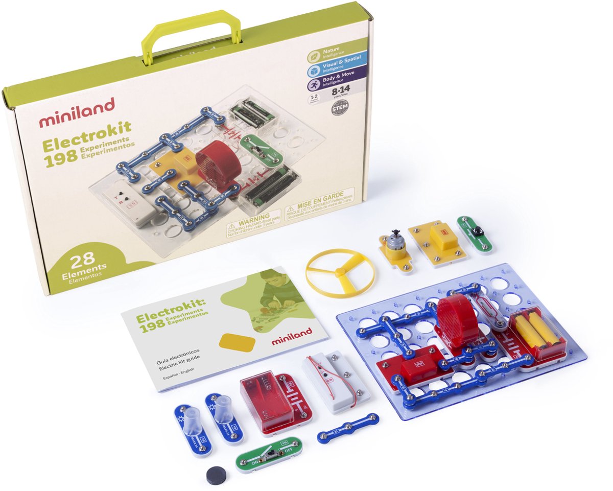 Miniland Elektrokit 198 experimenten (Spektro)