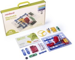 Miniland Elektrokit – 198 Experimenten – Elektriciteit & Elektronica – 29 Onderdelen – Vanaf 8 Jaar