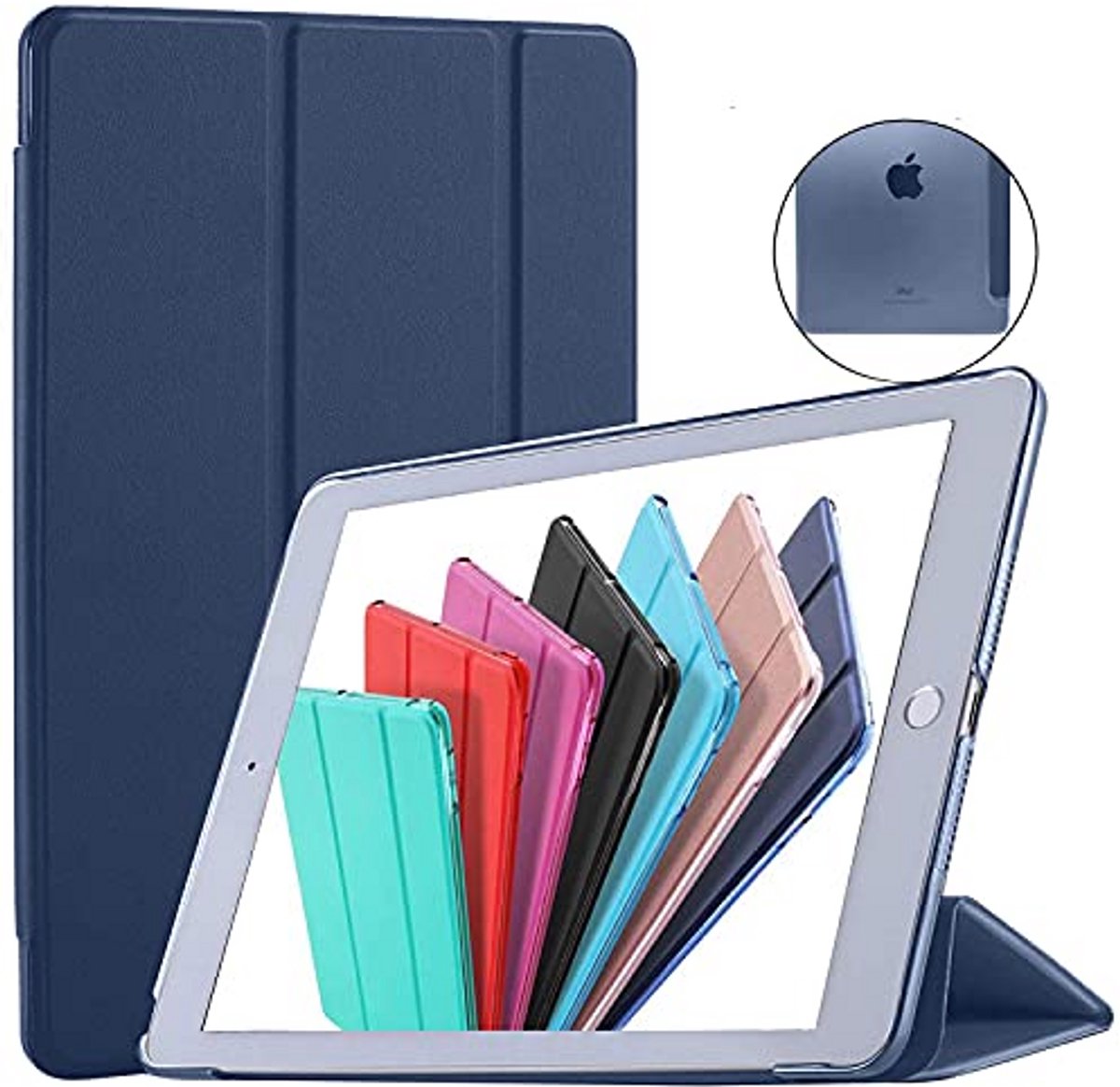 Tablethoes - Beschermhoes iPad - Dagelijks Gebruik - Smart Sleep Wake - 10.2 Inch - Marineblauw