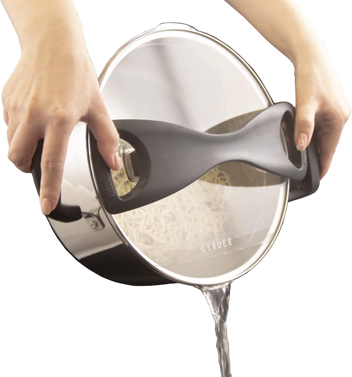 Roestvrijstalen pan - Ovenpot soeppan - Koken en serveren - Zeefdeksel en drievoudige bodem - 5 liter - Zilver