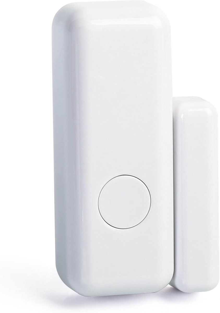 Draadloze Deur Sensor - Raam Contact - Huis Beveiliging - Met SOS Knop - 6 x 33 cm - Wit