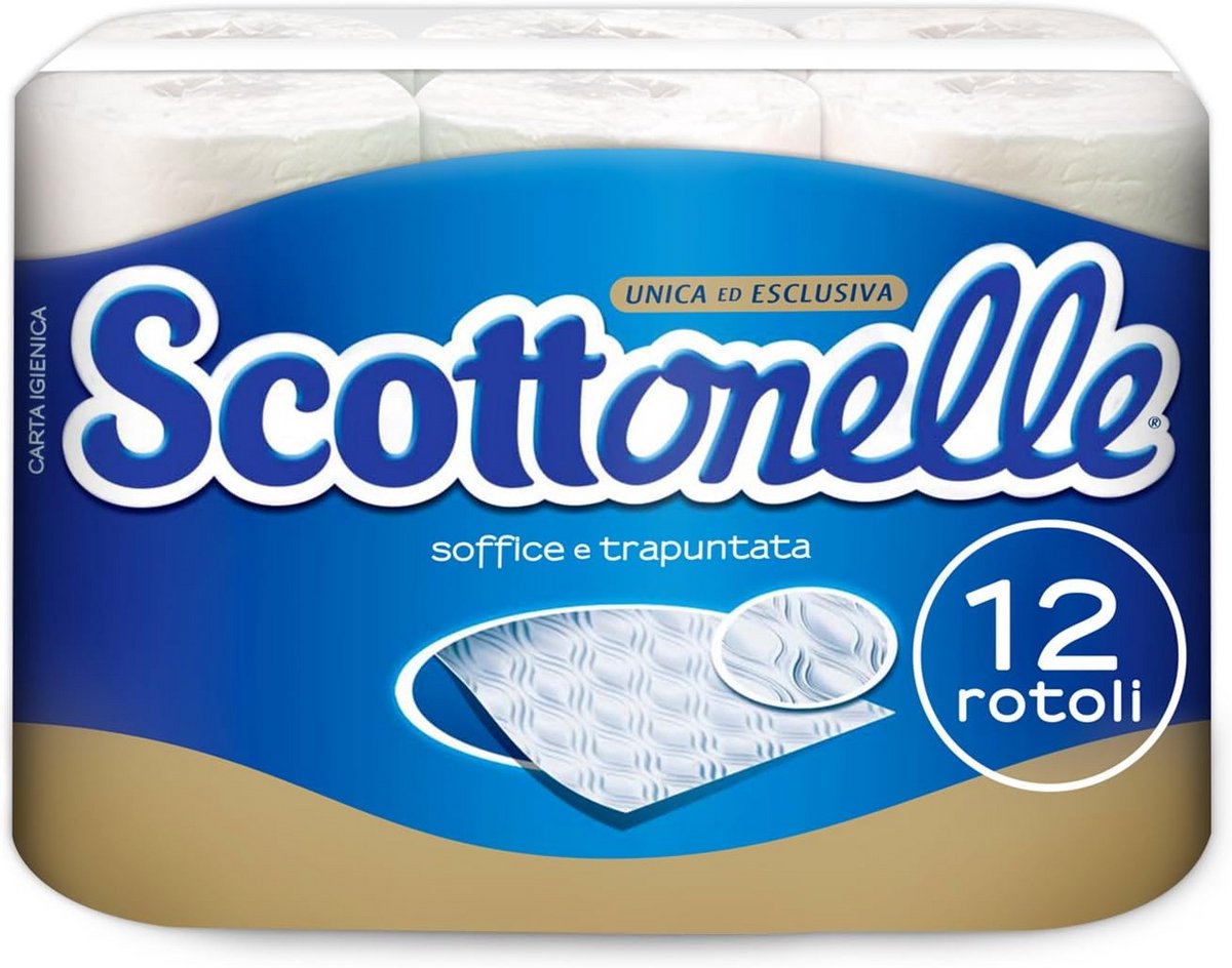 Toiletpapier Rollen - Zacht Papier - Dagelijks Gebruik - Huidvriendelijk Gewatteerd - 12 Rollen - Wit