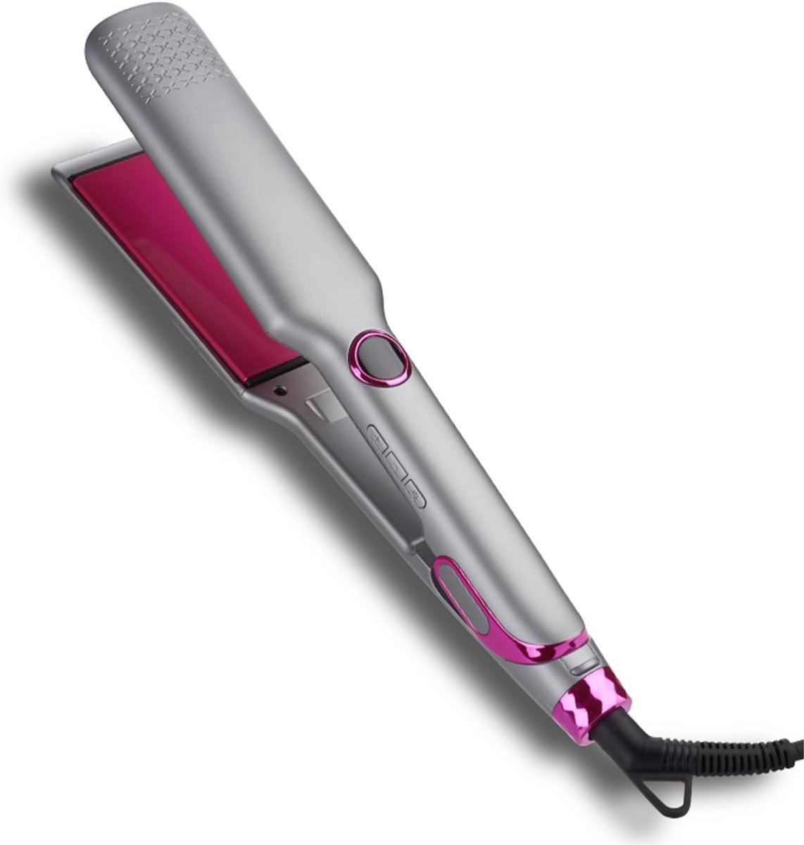 Stijltang - Haar gladmaken - Dagelijks gebruik - Extra brede platen - 31 cm - Zilver