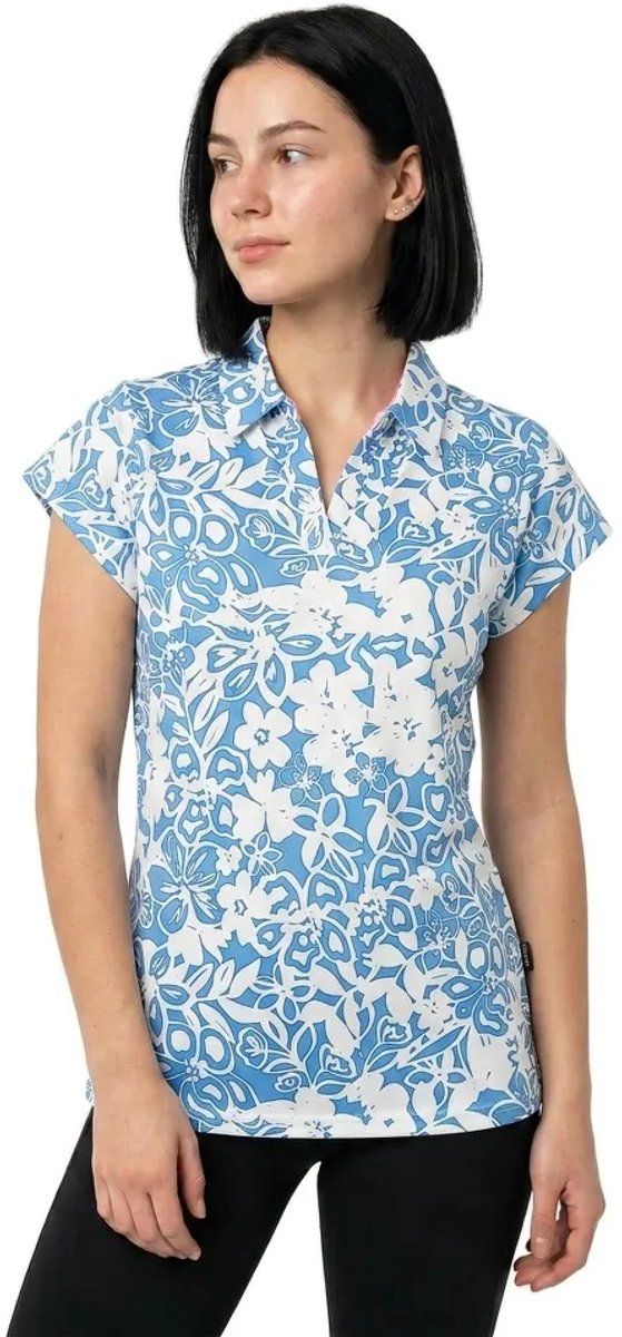 Abacus Golf Victoria Dames T-shirt Met Korte Mouwen Blauw M Vrouw — afbeelding 2