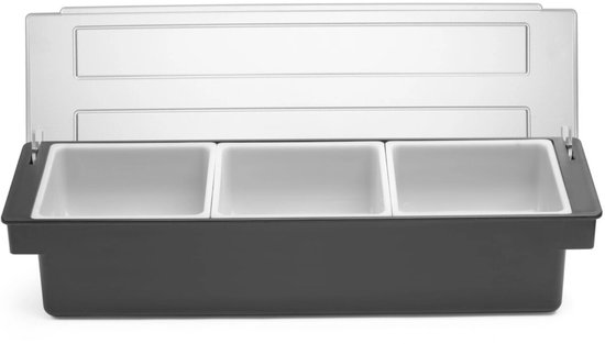 Bar Up - Barman Container - 3 Compartimenten - Geschikt voor Cocktails - Transparante Deksel — afbeelding 2