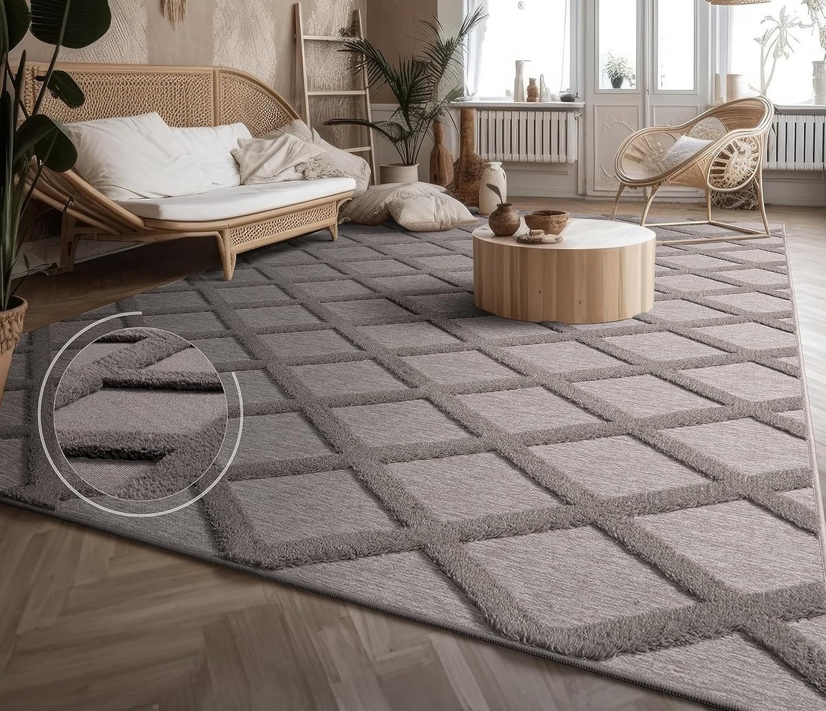 Vloerkleed Kortpolig - Modern Boho - Interieur Decoratie - Geschikt voor vloerverwarming -