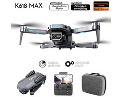 OKYUK Mini Drone – Drone met 4K Camera – 180° Elektrisch Verstelbare Lens – Driezijdige Obstakelvermijding – Borstelloze Motor – Grijs – Geschikt voor Kinderen en Beginnende Volwassenen