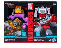 Hasbro The Transformers: The Movie Studio Series Deluxe Class Action Figure 2-Pack Brawn & Autobot Ratchet 11 cm Action Figuur