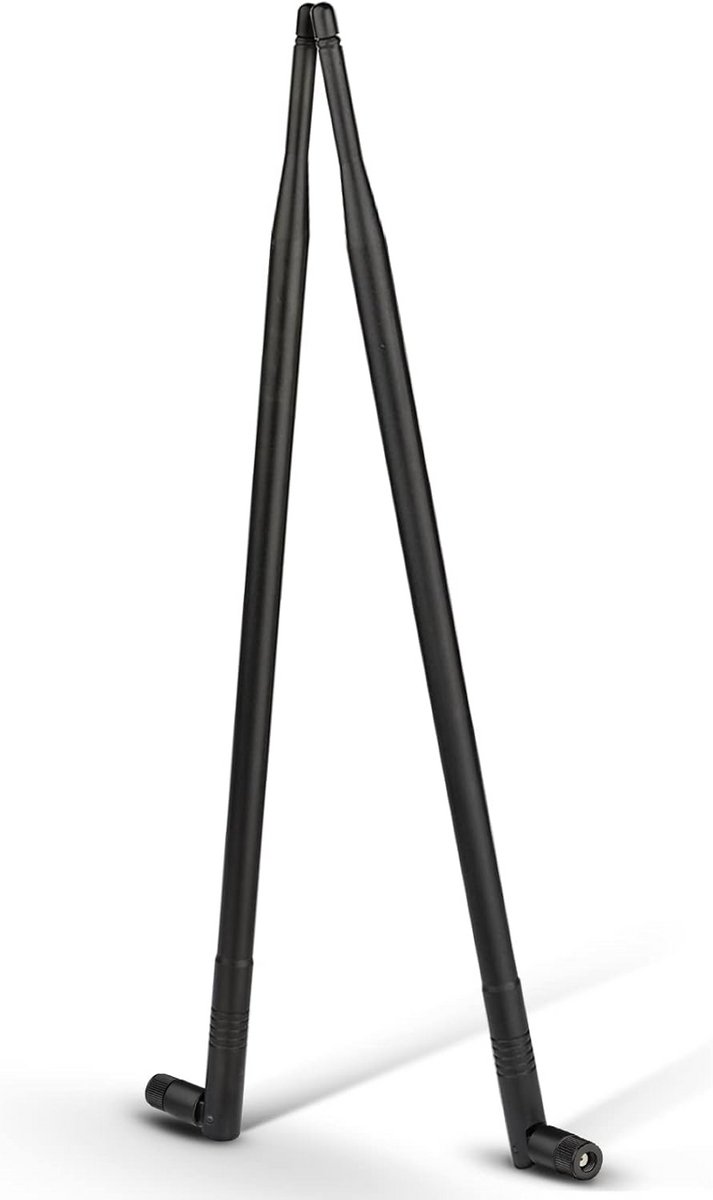 Wifi Antenne - Externe Antenne - Signaal Versterken - 12dBi Versterking - 2 Stuks - Zwart