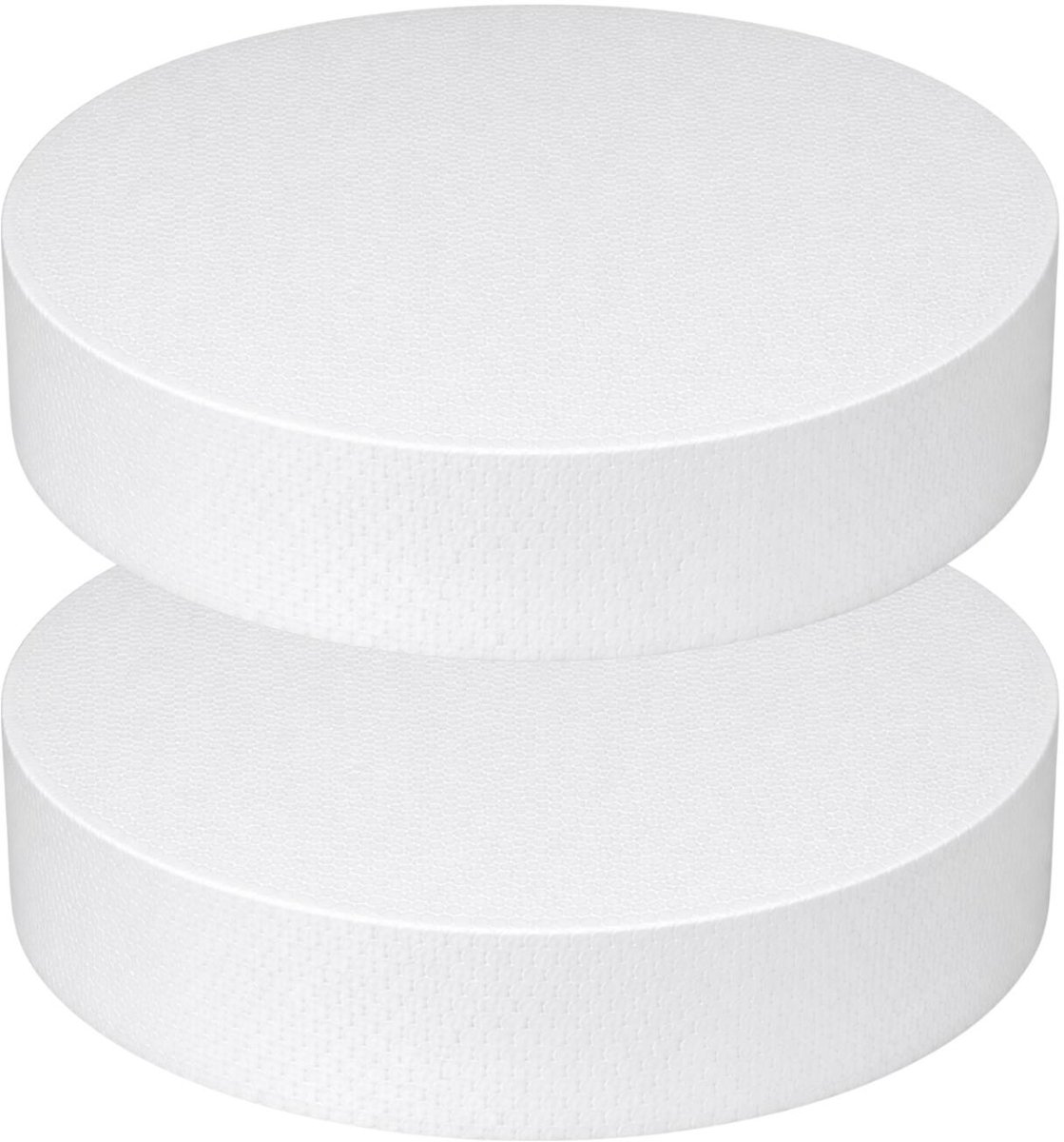Piepschuim vormen cirkel - 2x - D30 x 4 cm -