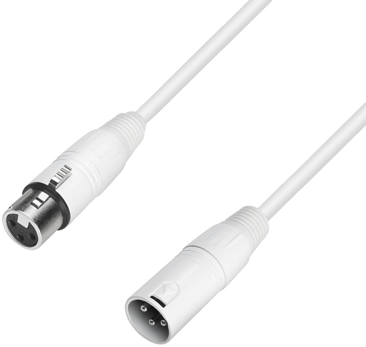 Adam Hall 4 STAR MMF 0100 SNOW Microfoonkabel | Adam Hall® XLR vrouwelijk x XLR mannelijk | 1 m