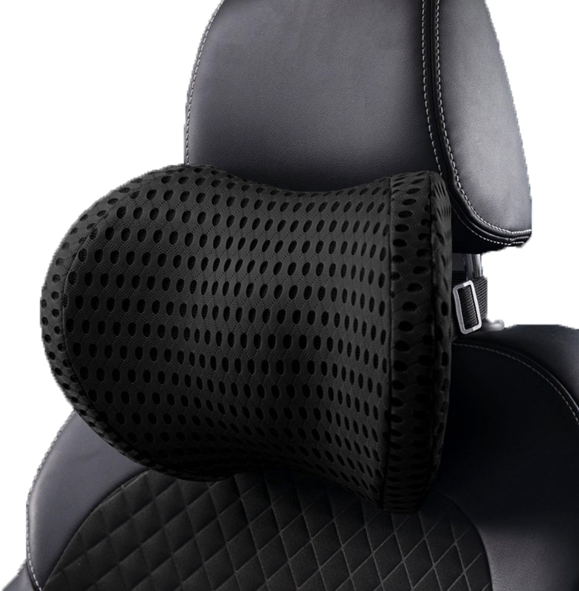 Dailygoods- Nekkussen Traagschuim - Hoofdsteun - Neksteun Auto - Ademend - Comfortabel - 1 Stuk