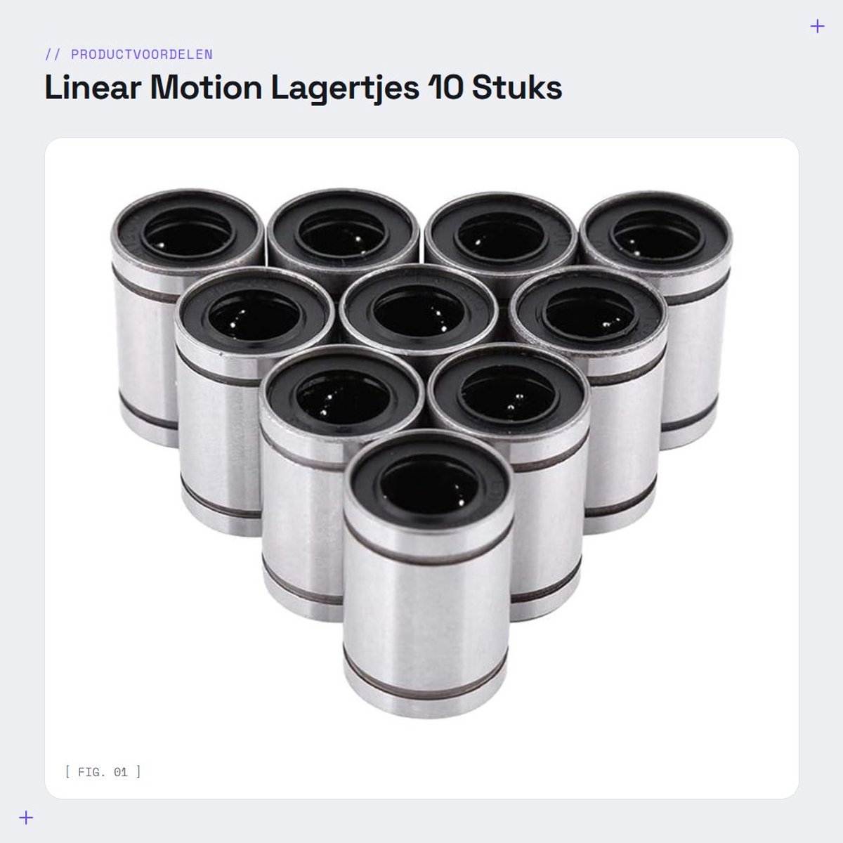 Dailygoods- Lineaire Lager 10 Stuks - 12mm Kogel Lager - Schokbestendig - Dubbel Afgedicht - Hoogwaardig Staal - Voor 3D Printer/CNC - Lineaire Lagers