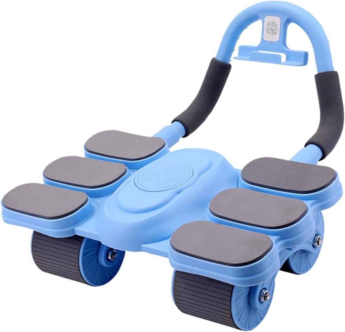 Buikwiel - Core Trainer - Krachtige Core Training - Automatische Rebound Functie - 37 x 26.5 x 17 cm - Blauw