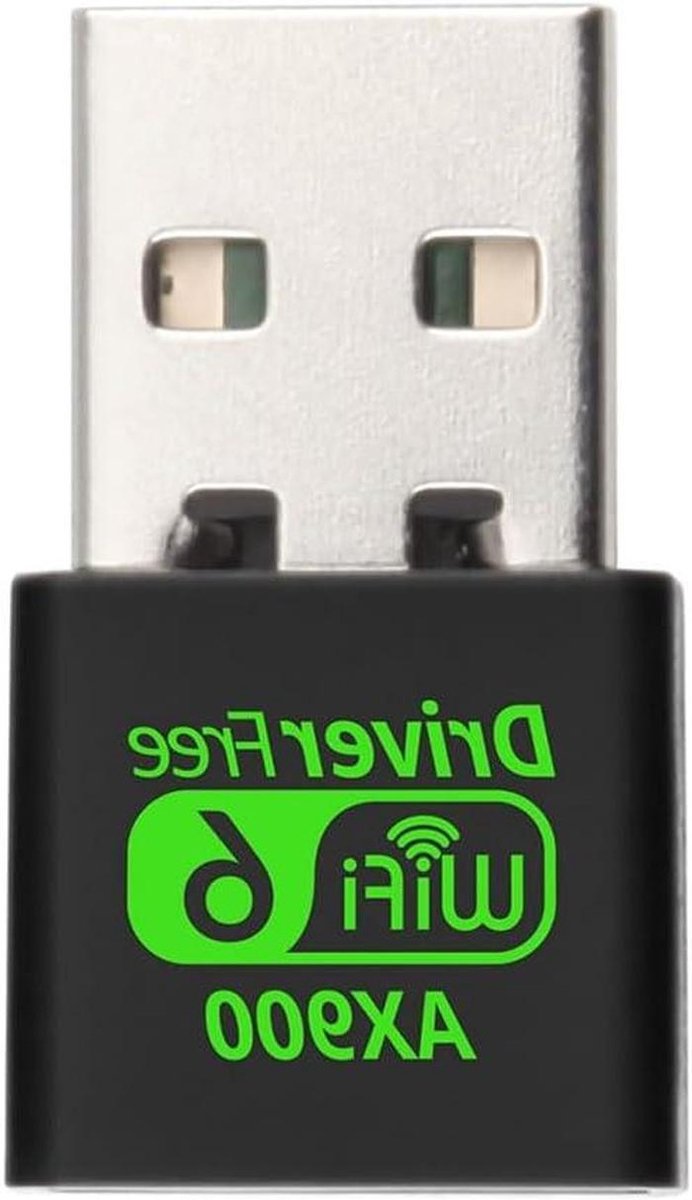 Draadloze WiFi Adapter - Netwerk Dongle - Snelle Internetverbinding - Driver-Vrij Plug and Play - 900 Mbps - Zwart