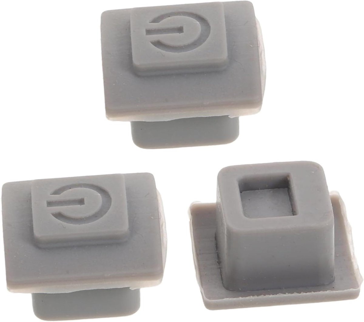 Microfoon Knop - Mic Mute Switch - Podcast Opnames - Zachte Antislip Grip - 3 Stuks - Grijs