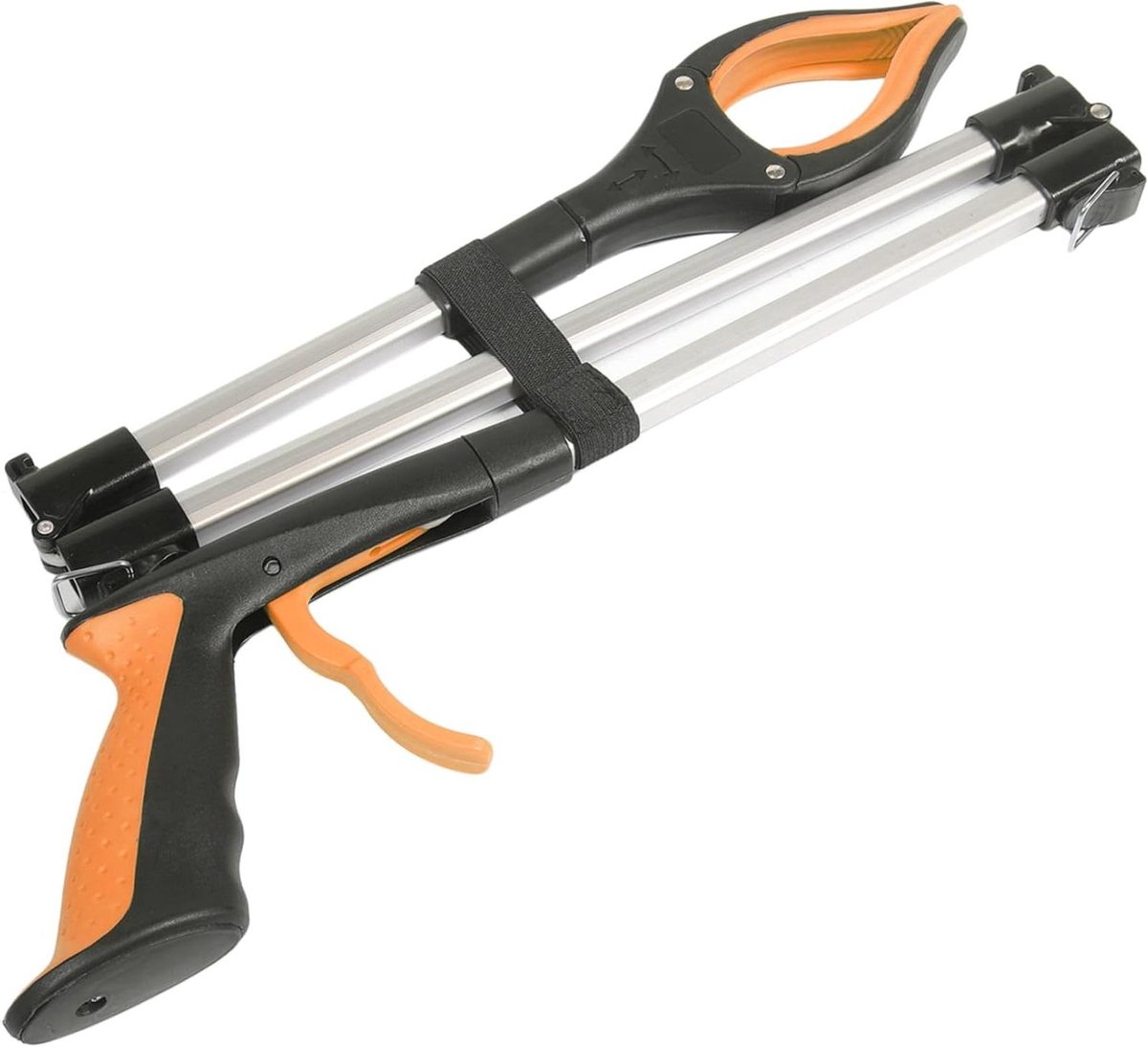 Afval Grijper - Prullenbak Tool - Huishoudelijke Schoonmaak - Ergonomisch Handvat - 110 cm - Oranje
